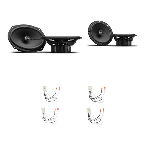 Rockford Fosgate P1V2-675 + P1V2-69 4-Speaker Kit + 72-5602 Harness
