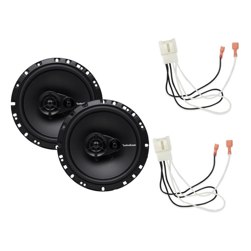Rockford Fosgate R165X3 6.5in Coaxial Speakers, Pair + 72-5602 Harness