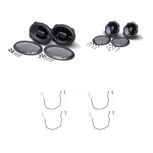 Rockford Fosgate P1675 + P1694 4-Speaker Kit + 72-8104 Harness