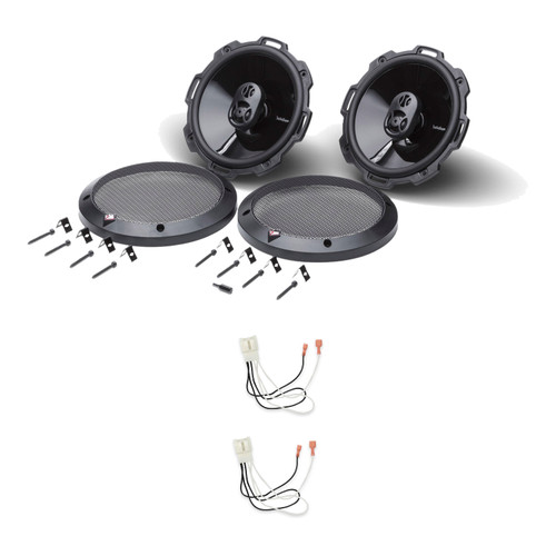 Rockford Fosgate P1675 6.75in Coaxial Speakers, Pair + 72-5602 Harness