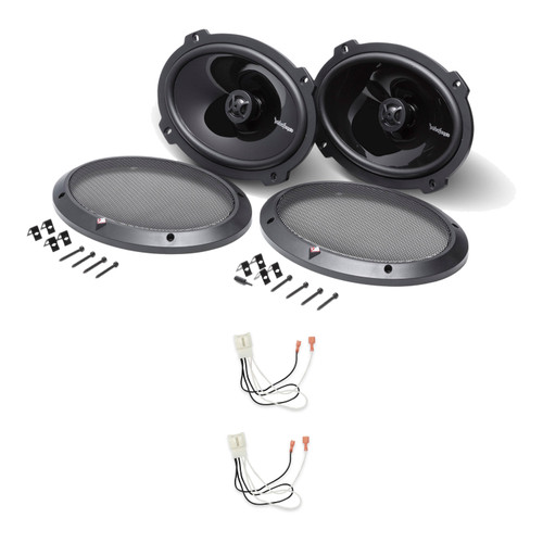 Rockford Fosgate P1692 6x9in Coaxial Speakers, Pair + 72-5602 Harness