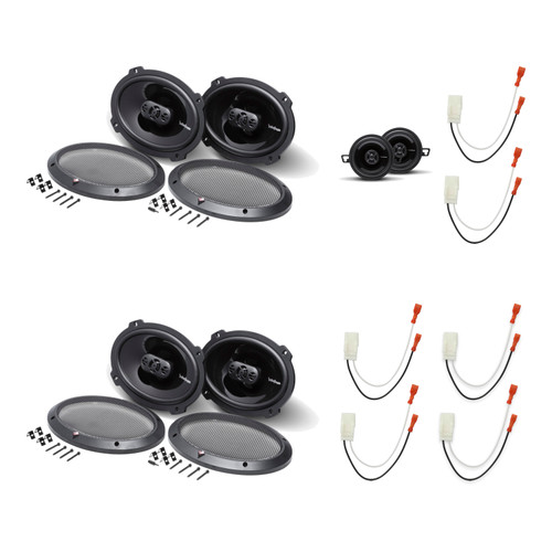 Rockford Fosgate P132 + P1694 6-Speaker Kit + 72-6515 Harness