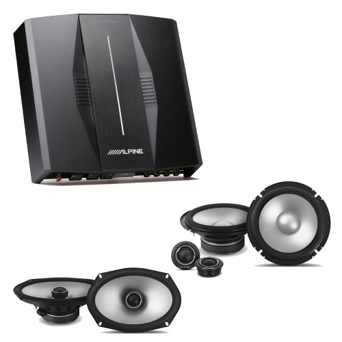 Alpine PXE-C80-88 OPTIM8 8-Channel Hi-Res Digital Sound Processor Amplifier w/ S2-S65C 6.5" & S2-S69 Bundle