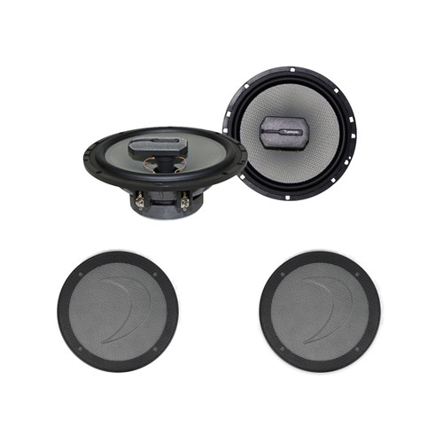 Diamond Audio DMD653 6.5-inch 3-Way Speakers + 2 MPG65 Grilles
