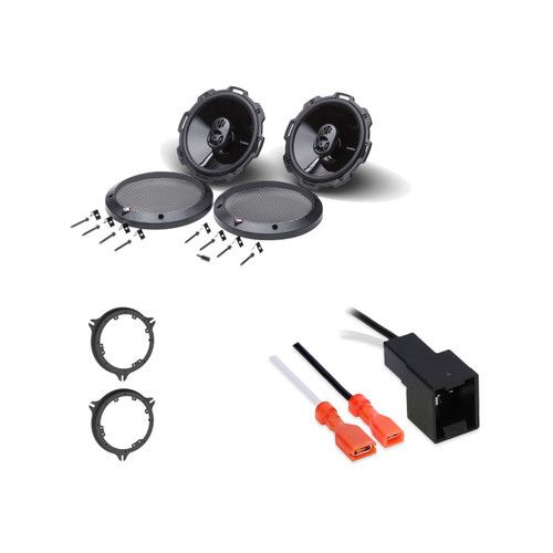 Rockford Fosgate P1675 6.75in Speakers, 82-7400 Adapters, 72-7401 Harnesses