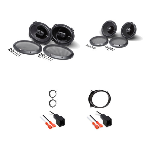 Rockford Fosgate P1694/P1650 4 Speakers, 82-7402/82-7400 Adapters