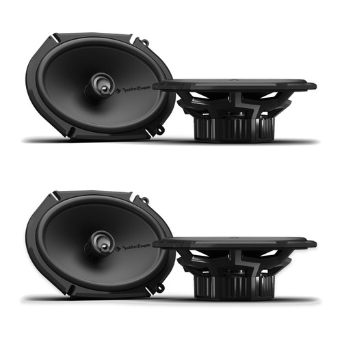 Rockford Fosgate P1V2-68 6x8in Coaxial Car Speakers, 2 Pairs