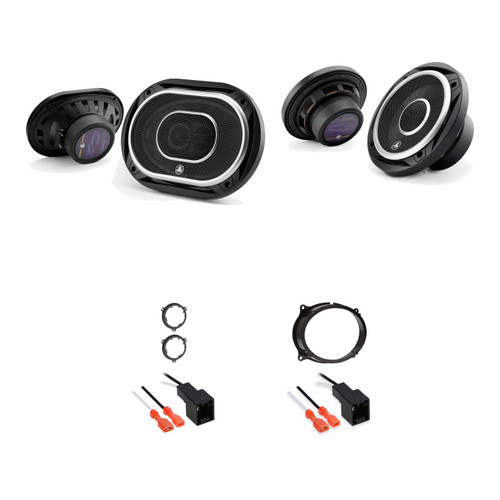 JL Audio C2-690tx + C2-600x 4-Speaker Kit, 82-7402/82-7400 Adapters & Harnesses