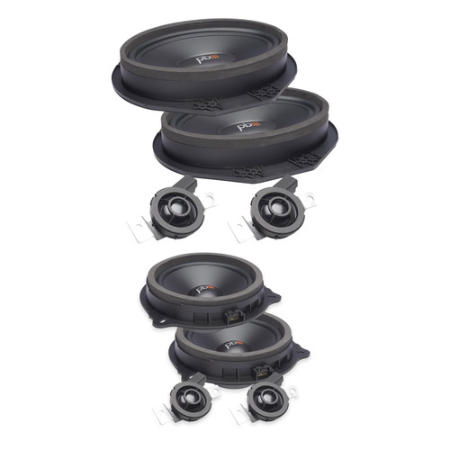 PowerBass Ford 4-Ohm OE69C-FD + OE65C-FD Component Speaker Kit