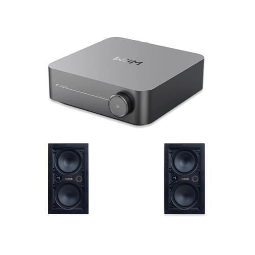 WIIM AMP SPACE GREY STREAMING AMPLIFER WITH SIXFIVE VSERIES 6.5IN LCR (PAIR)