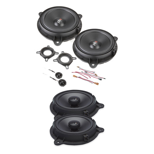 PowerBass Nissan 2-Ohm OE65C-NS2 + OE652-NS2 Speaker Kit