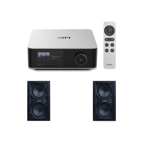WIIM AMP ULTRA SILVER STREAMING AMPLIFER WITH SIXFIVE VSERIES 6.5IN LCR (PAIR)