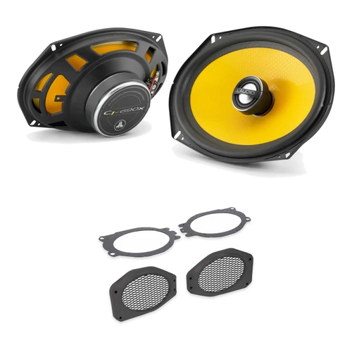 JL Audio C1-690x 6x9in Speaker Pair with Jeep Wrangler JL/Gladiator JT Soundbar Kit