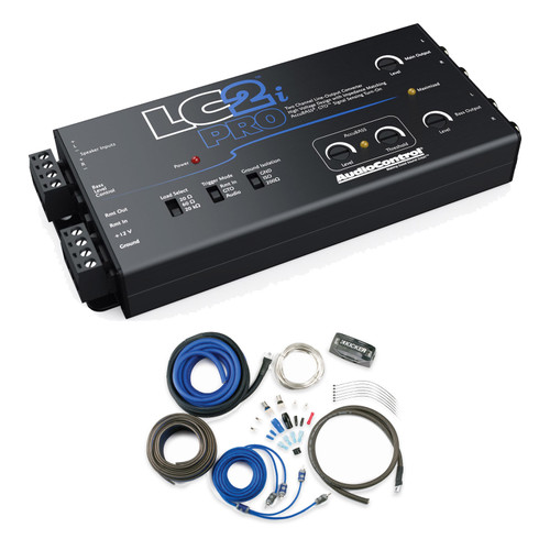 AudioControl LC2i PRO with Kicker 46CK8 8-AWG Complete Amplifier Wiring Kit