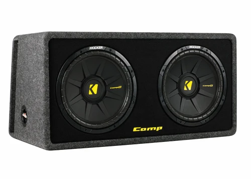 Kicker CompS 12 Inch Dual Loaded Enclosure 40DCWS122 - Used, Open Box