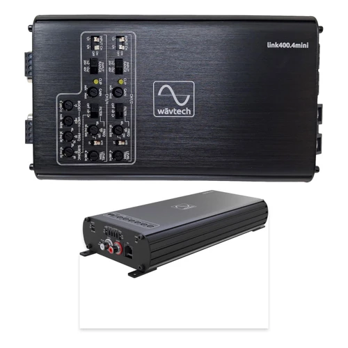Wavtech link400.4mini + link500.1mini Compact 5-Channel Amp System