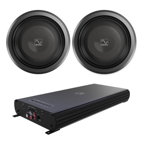Wavtech Dual thinPRO10-2 + LINK1500.1PLUS 1500W Shallow Bass Kit