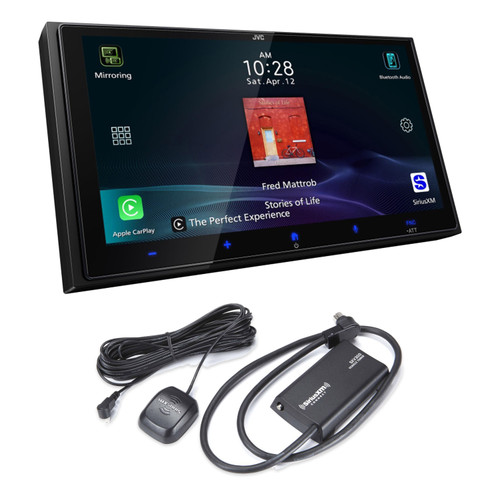 JVC KW-M795BW Receiver + SiriusXM SXV300v1 Satellite Radio Tuner