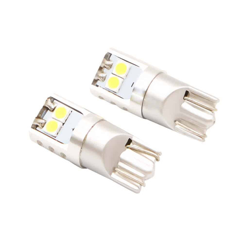 Lucas Lighting L-T106 T10 194 6-LED CANBUS Bulbs, White, Pair