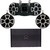 Wet Sounds REV 3-SOME & Amp- REV410 & REV10 Tower Speakers & A  SYN-DX 6 amplifier (Black w/ Swivel Clamps)