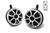 Wet Sounds REVO 6-XSS Silver 6.5 Inch Marine LED Speakers & Enclosures (1.75" Clamps) & LED Controller