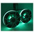 Two Pairs of Wet Sounds REVO6-XSB-SS Black 6.5" LED Speakers in KMTED Black Enclosures with RGB LED Rings
