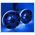 Two Pairs of Wet Sounds REVO6-XSB-SS Black 6.5" LED Speakers in KMTED Black Enclosures with RGB LED Rings