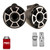 Wet Sounds for Nautique FC5 Towers - REV10 10" Black Tower Speakers & Mastercraft Tower Adapters
