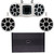 Wet Sounds REV 3-SOME & Amp- REV410 & REV10 Tower Speakers & A  SYN-DX 6 amplifier (White w/ Swivel Clamps)