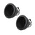 Wet Sounds REVO 6-SWB Black 6.5 Inch Marine LED  Speakers & Roll Cage Enclosures (1.75" Clamps)