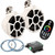 Wet Sounds REV10W-SC Swivel Clamp Tower Speakers with RGB LED Speaker Rings & LED Controller - White