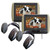 Audiovox Movies2Go - Two AVXMTGHR9HD 9" Headrest Monitor Systems w/ Built in DVD Players