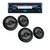 Sony DSX-M55BT Bluetooth Marine Receiver with two pairs of XS-MP1611B Black 6.5" Speakers