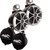 Wet Sounds ICON8-BSC ICON Series Swivel Clamp Wake Tower Speakers (pair) with Wet Sounds Suitz8 Speaker Covers