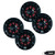 Wet Sounds - Two Pairs Of REVO 6-SWB Black Closed SW Grille 6.5 Inch Marine LED Coaxial Speakers