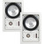 SpeakerCraft MT6 Three - In-Wall or Ceiling Speaker Includes White Grill - (Multipack of 3 pair, 6 speakers total)