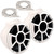 Wet Sounds REV10 White 10" Tower Speakers with Mini Fixed Clamps - Fits 1" to 1 7/8" Pipe