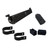 Wet Sounds Stealth 6 Ultra HD Black + UTV Mounting Kit, Slider bracket and Round 2" Tube clamp