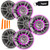 Infinity KAPPA6125M - Three Pairs Of Kappa Marine KAPPA6125M Titanium 6.5" Premium 2-Way RGB LED Coaxial Speakers