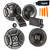 Polk Audio - A Pair Of DB6502 6.5" Components and DB652 6.5" Coax Speakers   - Bundle Includes 2 Pair