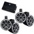 Wet Sounds - Two Pairs Of Black RECON 6 POD-B 6.5 Inch Tower Speakers & MB Quart NA2-400.2 Amplifier