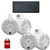 Wet Sounds - Two Pairs Of White RECON 6 POD-W 6.5 Inch Tower Speakers & STX Micro-4 Amplifier