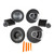 Polk MM6502 6.5" Front Component and Rear MM652 6.5" Coax Speaker System Bundle Includes 2 Pair