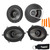 Polk MM652 6.5" Front Coaxial and Rear MM572 5x7" Speaker System Bundle Includes 2 Pair