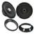 ARC Audio Moto602-HD 6.5" Horn Coaxials & Adapters Compatible With 99-13 Harley  Street Glide and Road Glide