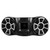 Wet Sounds - REV 410 Fixed Aluminum Clamp Tower Speaker, fits 1-7/8" to 3" pipes - BLACK