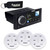 Fusion MS-RA770 Apollo Touchscreen Marine Entertainment System With Three Wireless Remotes For Three Zones - White
