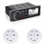 Fusion MS-RA70NSX Marine Entertainment System With Two Wireless Remotes For Dual Zones - White