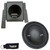 SSV Works SS-BS10U 10" Subwoofer Enclosure for Behind Drivers or Passenger Seat + Polk Audio MM1042DVC 10" Subwoofer
