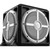 Wet Sounds REVO-12-PSE-XWW Enclosure with a REVO 12" High Power Subwoofer, A 12" Passive Radiator & XW White Grilles